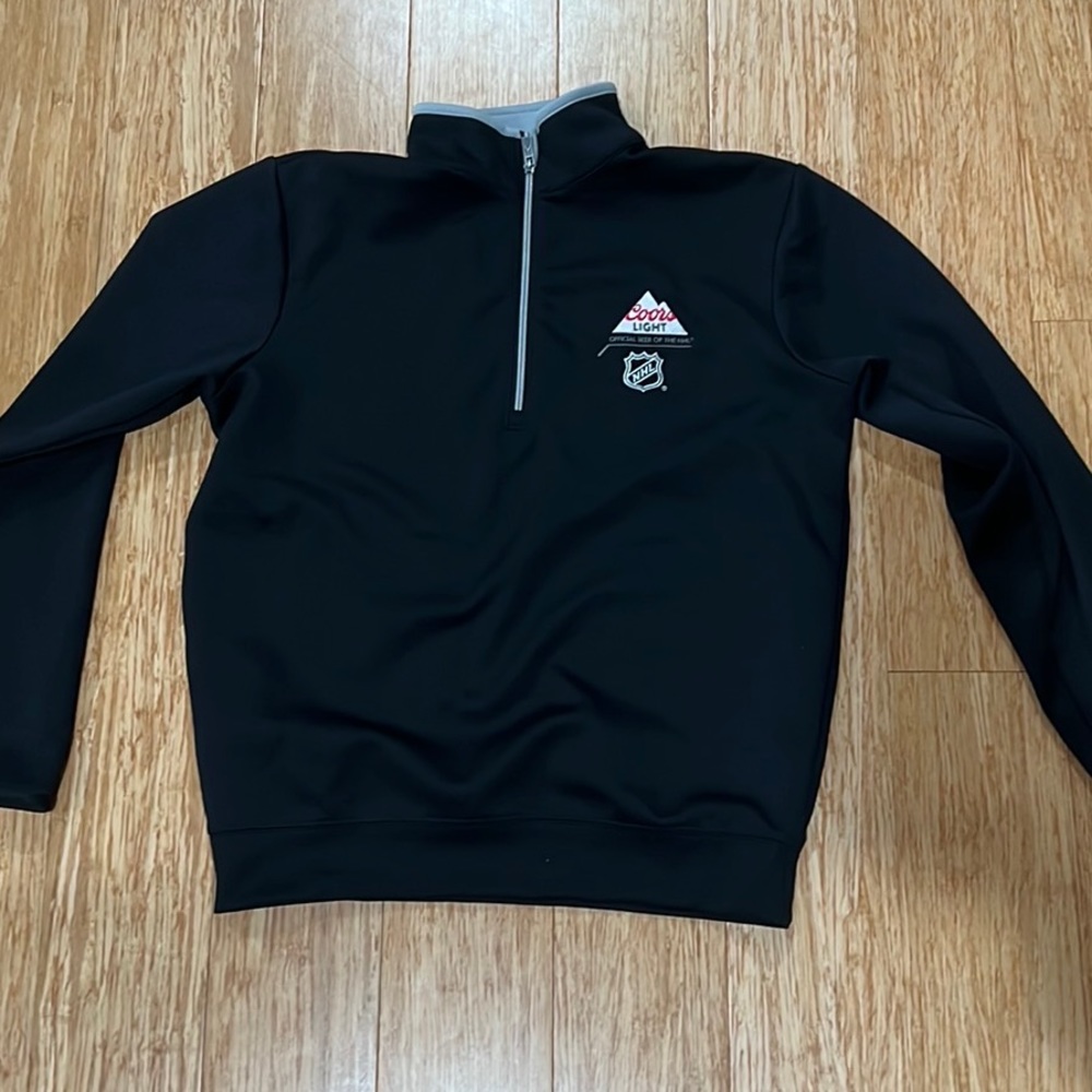 Black Coors Light NHL Antigua quarter zip size medium
